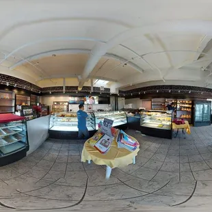 a panoramic view of the interior