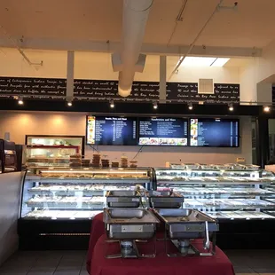 the interior of the restaurant