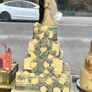 a wedding cake
