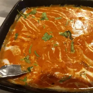 $21 chicken tikka masala, with maybe a 10 small pieces of chicken