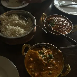 Veggie Masala and Lamb Masala