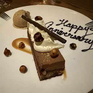 Chocolate and hazelnut with caramel gelato