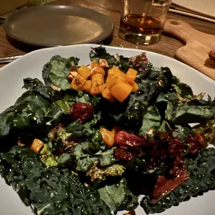 Kale and squash salad