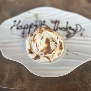 Birthday dessert surprise!