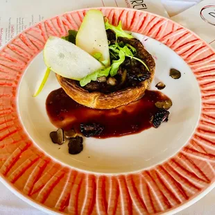 Wild Mushroom and Pear Tart