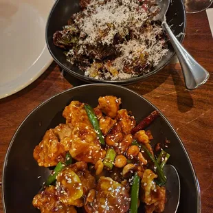 General TSO&apos;s Cauliflower &amp; Fire Roasted Calabrian Brussles Sprouts
