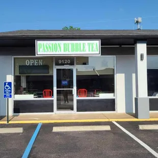 the front of the store