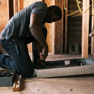 Shevon working on a new breaker box!Is yours updated? Give us a call!

405-288-1712