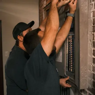 Getting to work on installing a new breaker box!

405-288-1712