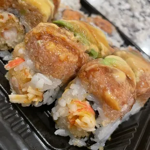 This is a specialty roll...did not taste good. Not worth the money