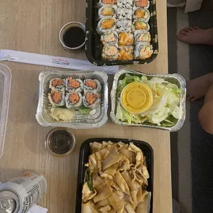 food, sushi and sashimi