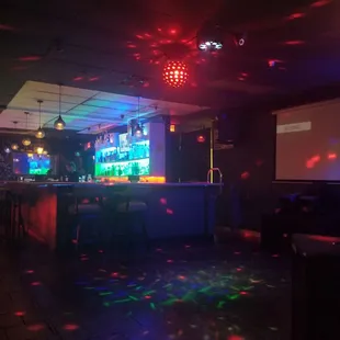 Dance area and bar
