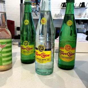 Topo Chico (my phone corrected this to Topo Chicago)