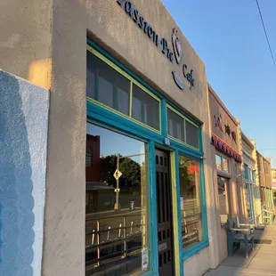 the front of the restaurant