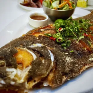 Whole Crispy Flounder