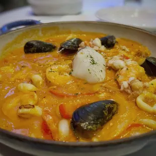 paella, food
