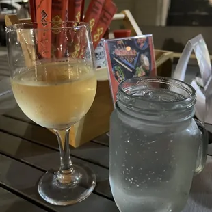 Wine and water