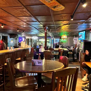 people sitting at the bar