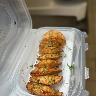 Popular appetizer! Spicy Volcanic Shrimp Puffs with Calabrian hot honey