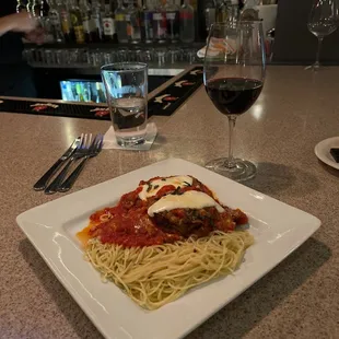 Chicken an eggplant special.