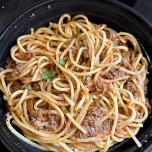 Large Spaghetti Bolognese ($15, 3/5 stars)