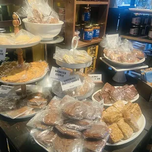 a variety of baked goods