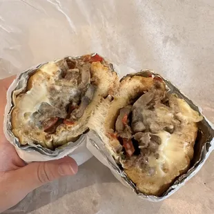 Philly cheesesteak to go