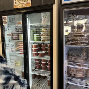 You can buy sauces, spreads, dips and home made pizzas!