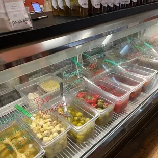Salad dressings and lots of toppings for whatever you&apos;re craving.
