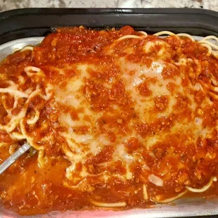 Baked spaghetti