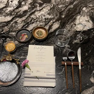 Welcome Canapés + Table Setting