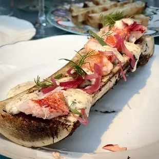 Bone marrow with lobster