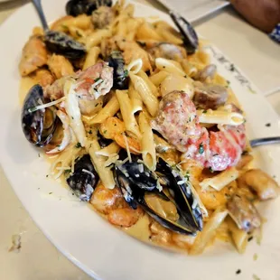 Seafood pasta