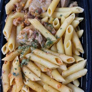 Penne Alla Vodka + Italian sausage and pancetta