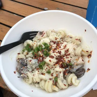 Spicy shrimp alfredo
