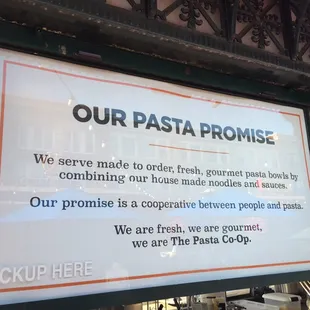 Our pasta promise!