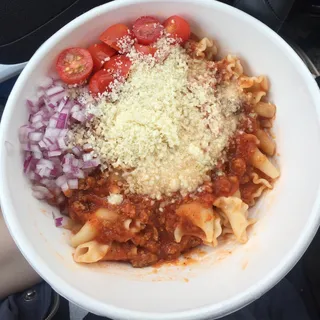 Truffle Bolognese Made with Sweet Italian Turkey Sausage Bowl