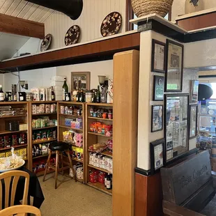 Neat little gift area with Mexican food and wine items.