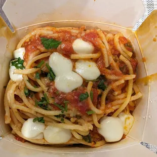 Spaghetti with meatballs