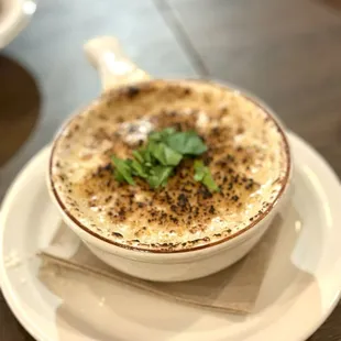 Creamy Crab Meat Gratin.