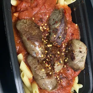 Penne with Italian Sausage spicy