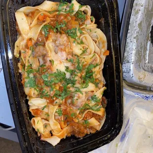 Bolognese fettuccine