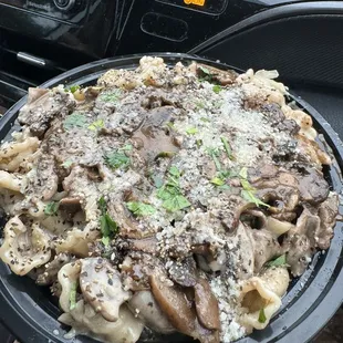 Pasta ai Porcini   So many porcini!  Yum!