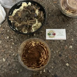 Mushroom pasta (OMG) an Tiramisu