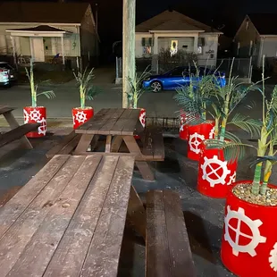 outside, sushi and sashimi