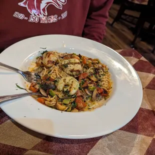 Scallops and shrimp dish