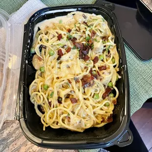 Pasta On The Fly, Maple Street. This is Holy Carbonara, on Spaghetti. This was my favorite.