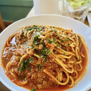 Spaghetti con polpette