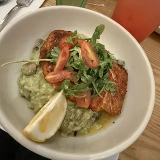 Seared Salmon Risotto