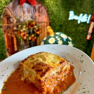 Our lasagna made from scratch